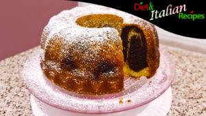 soft fluffy bicolored donut cake recipe